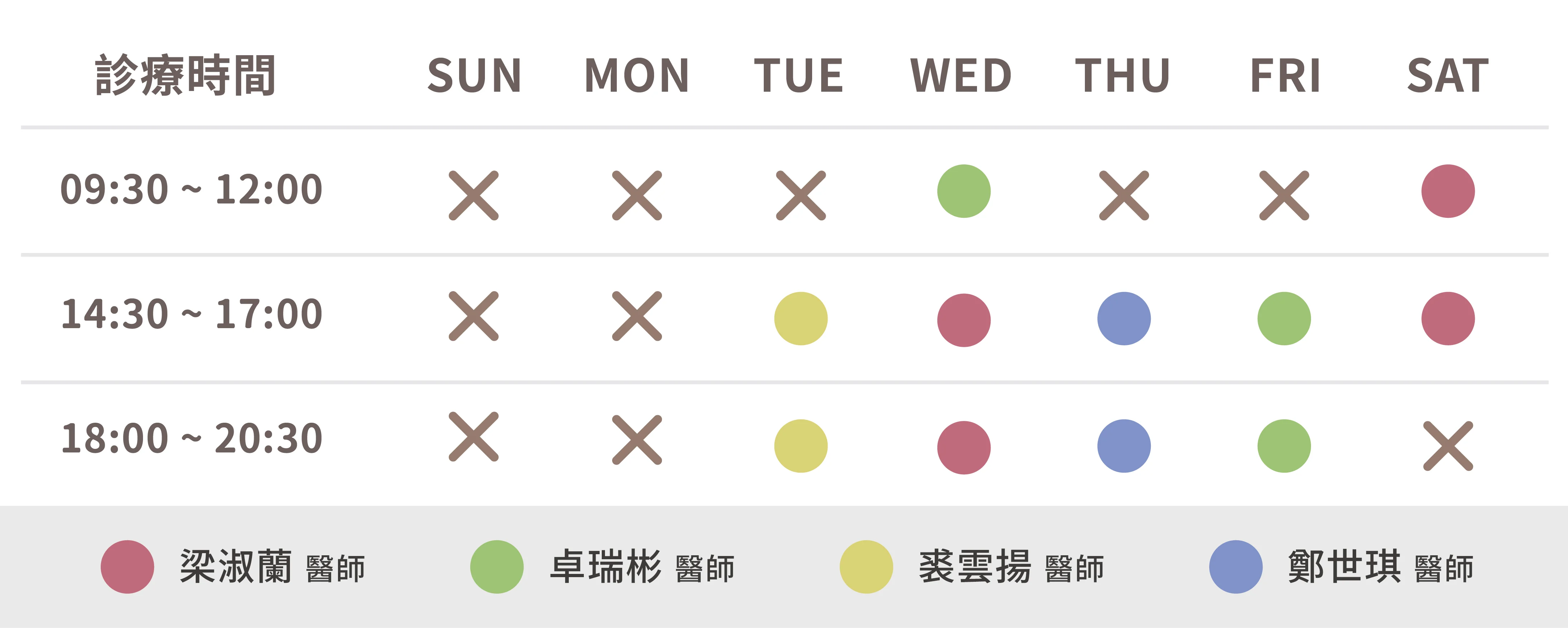 Timetable